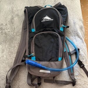 High Sierra Black and Gray Backpack with Blue Accents